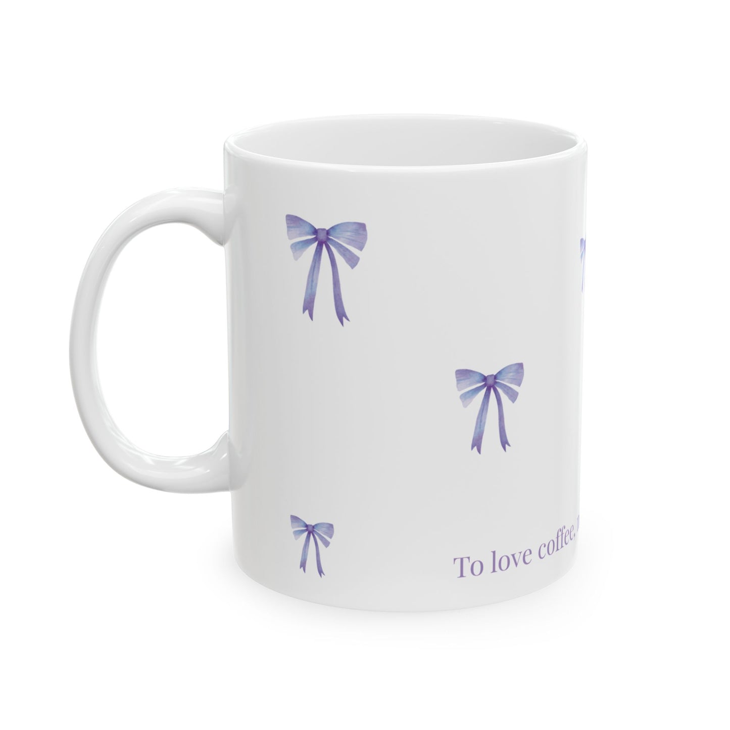 "Most Ardently" Bow Mug Purple – Literary Coffee Lover Gift | Pride and Prejudice Inspired Lavender
