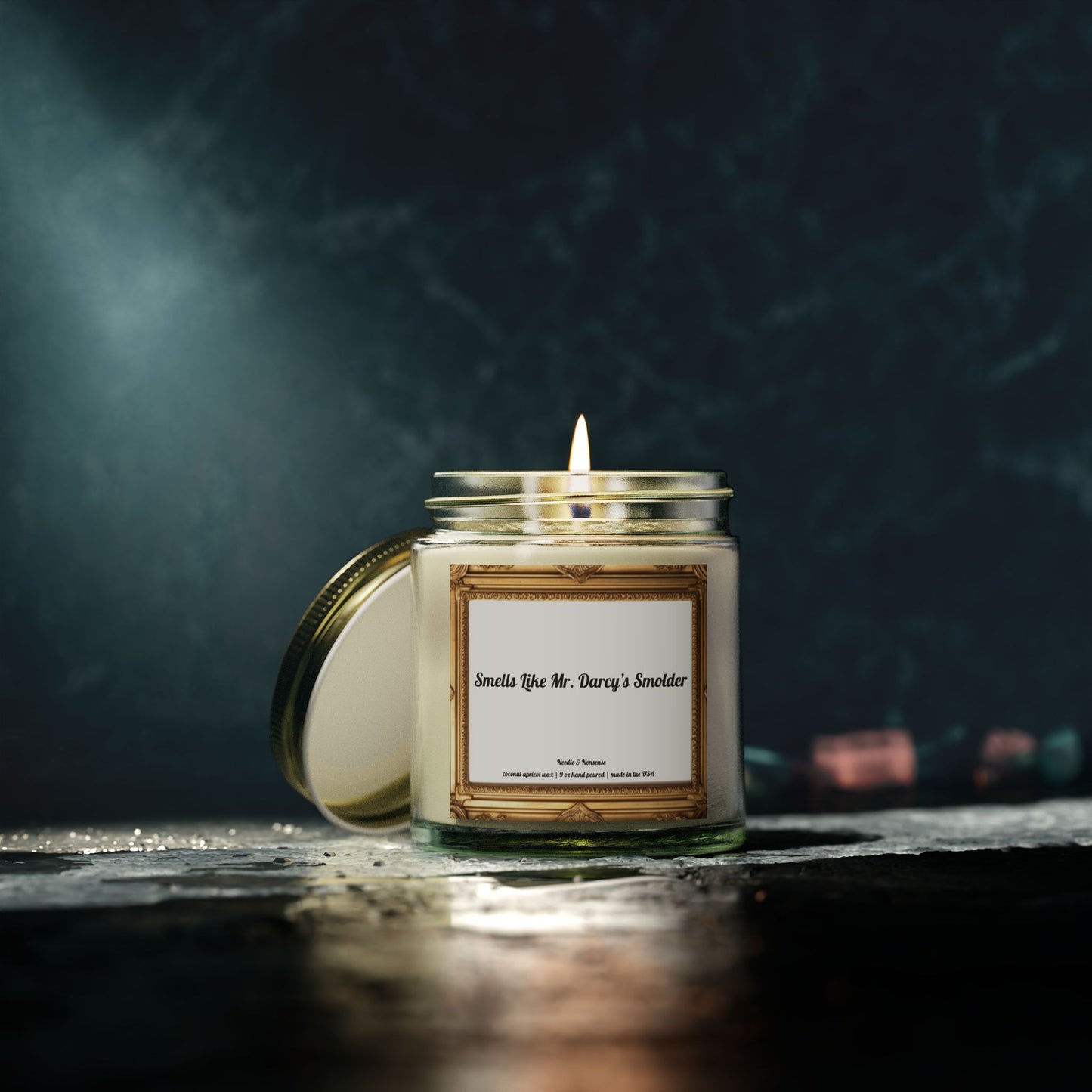 Smells Like Mr. Darcy's Smolder - Eco-Friendly Luxury Coconut Apricot Wax Scented Candles