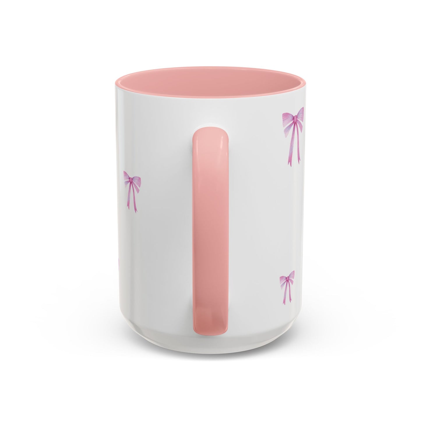 "Most Ardently" Bow Mug Pink Handle – Literary Coffee Lover Gift | Pride and Prejudice Inspired