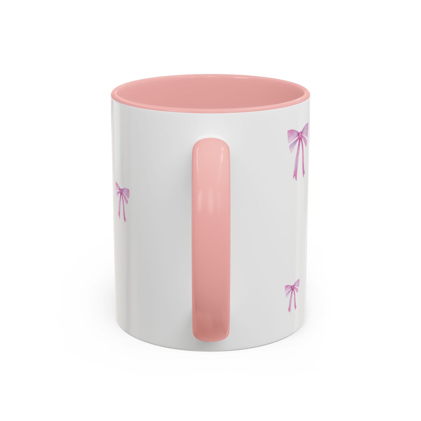 "Most Ardently" Bow Mug Pink Handle – Literary Coffee Lover Gift | Pride and Prejudice Inspired