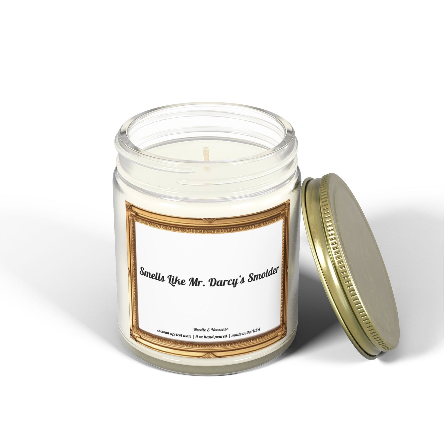 Smells Like Mr. Darcy's Smolder - Eco-Friendly Luxury Coconut Apricot Wax Scented Candles