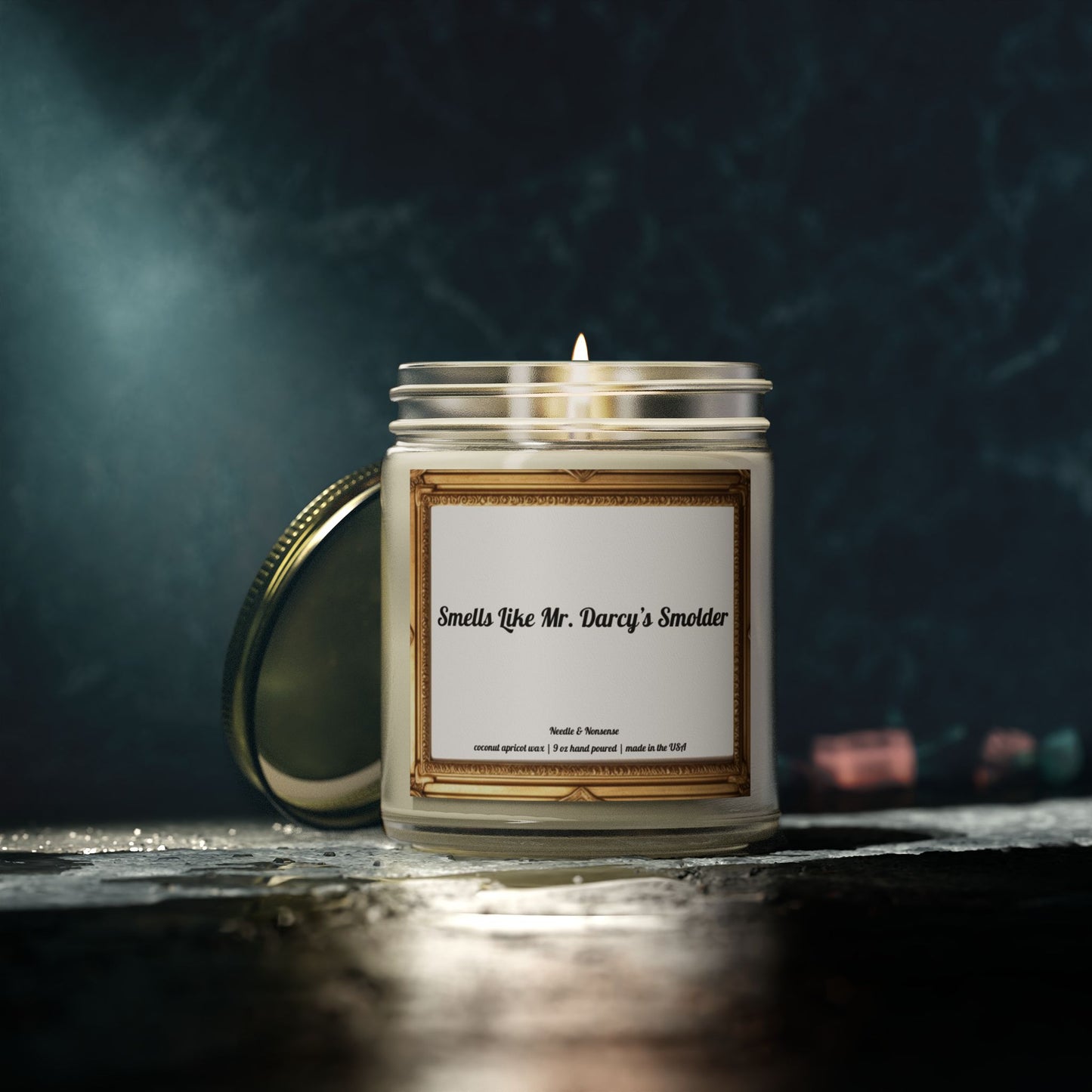 Smells Like Mr. Darcy's Smolder - Eco-Friendly Luxury Coconut Apricot Wax Scented Candles
