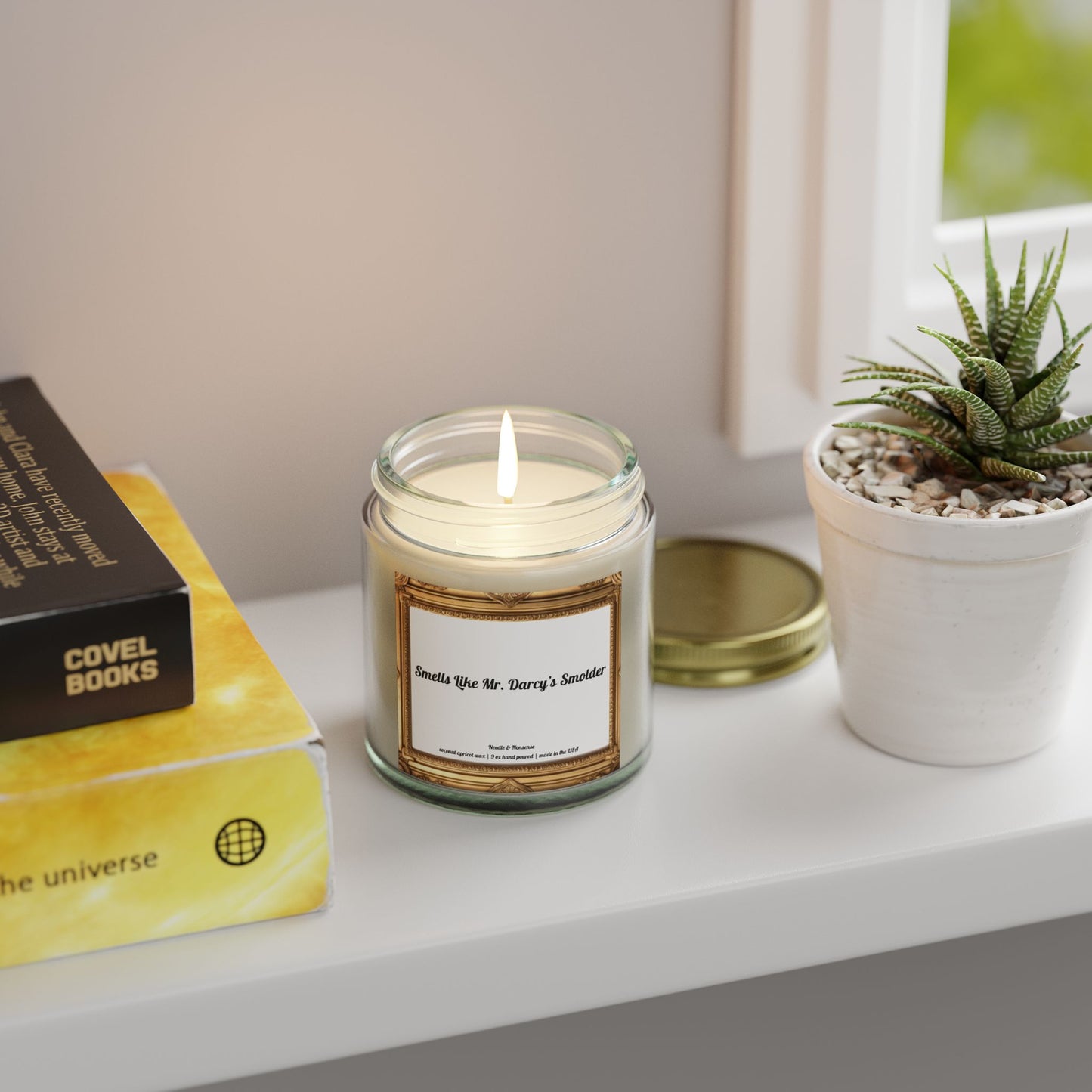 Smells Like Mr. Darcy's Smolder - Eco-Friendly Luxury Coconut Apricot Wax Scented Candles