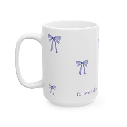 Most Ardently" Pink Bow Mug – Literary Coffee Lover Gift | Pride and Prejudice Inspired Coquette