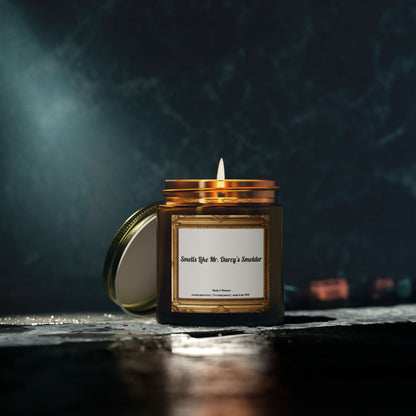 Smells Like Mr. Darcy's Smolder  - Eco-Friendly Luxury Coconut Apricot Wax Scented Candles