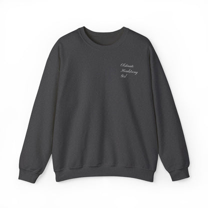 Obstinate Headstrong Girl Embroidered Sweatshirt - Pride and Prejudice Crewneck for Book Lovers