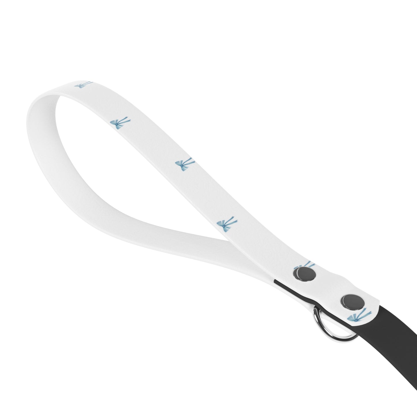 "I’m Very Fond of Walking" Pride & Prejudice Waterproof Dog Leash Blue Bow – Literary Inspired Dog Accessories for Austen Fans