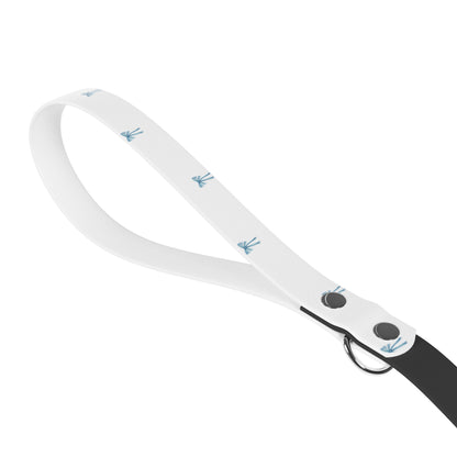 "I’m Very Fond of Walking" Pride & Prejudice Waterproof Dog Leash Blue Bow – Literary Inspired Dog Accessories for Austen Fans