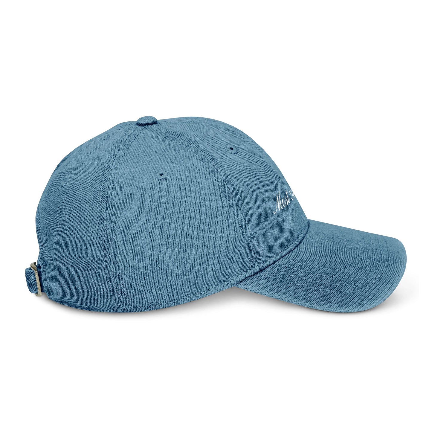 Most Ardently Embroidered Hat - Pride and Prejudice Denim Cap for Jane Austen Fans